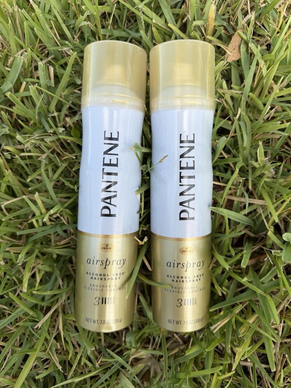 Pantene Airspray Alcohol Free Level 3 Hold Brushable Hairspray 7.0oz Lot of 2